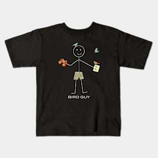 Funny Mens Birdwatching Guy Kids T-Shirt